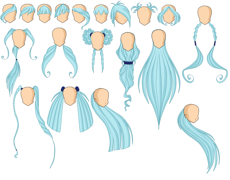 Hair pack 2 (20 hairstylez)