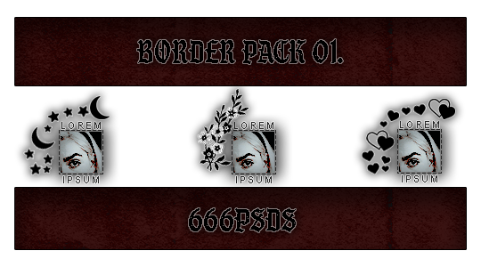 Border Pack 01 by 666psds on DeviantArt