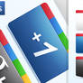 Google Plus + Icons Free PSD