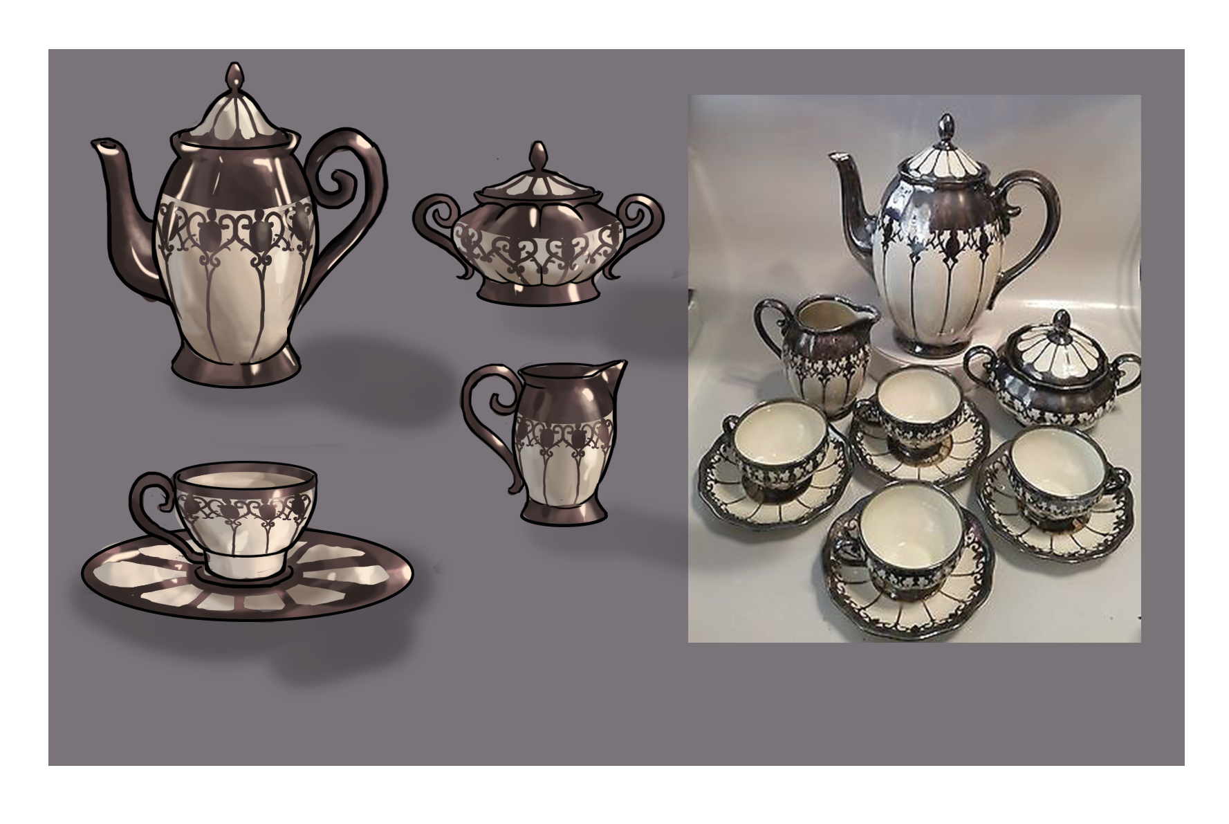 Gothic Tea Cups