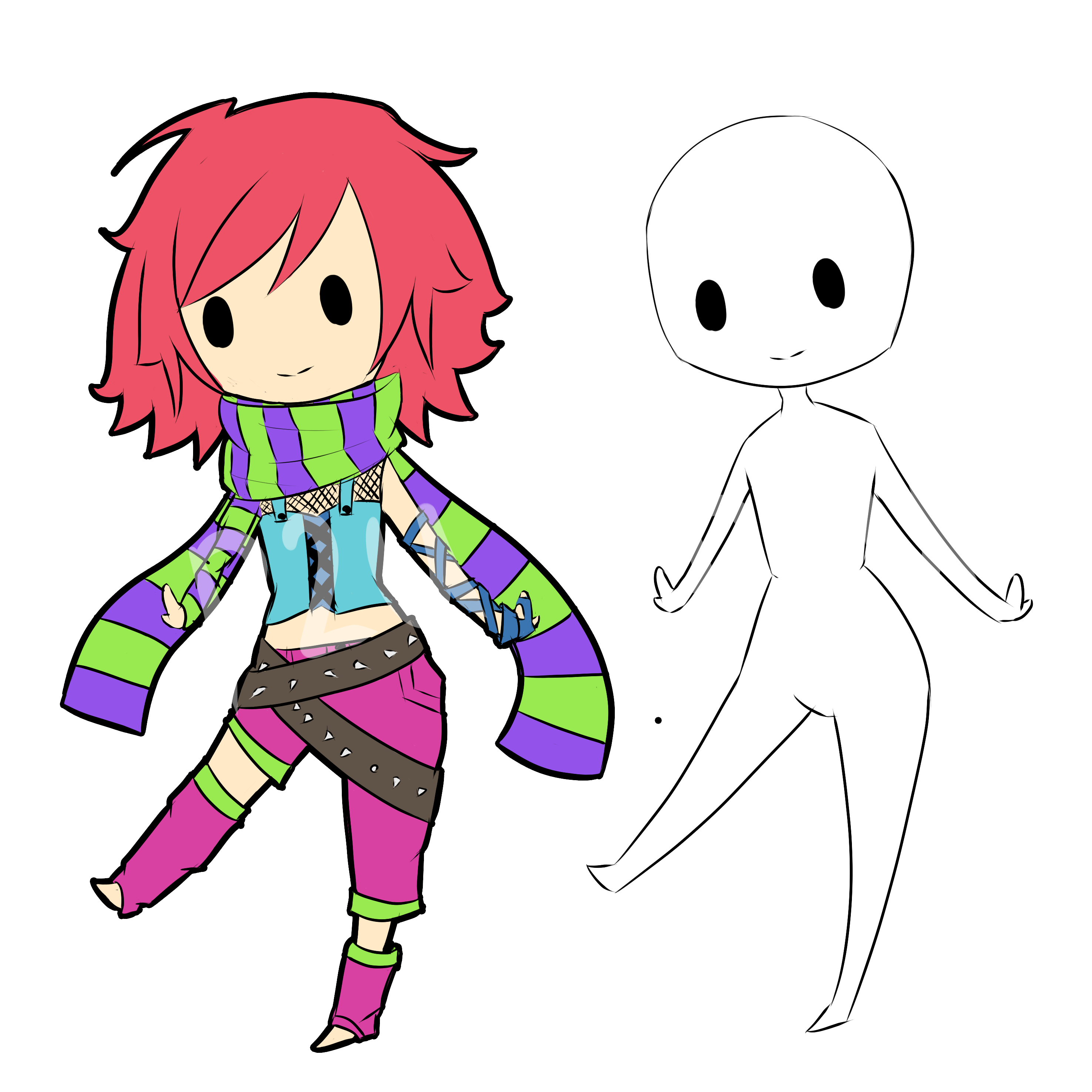 P2U Chibi  Base  by ClockworkEmotion on DeviantArt