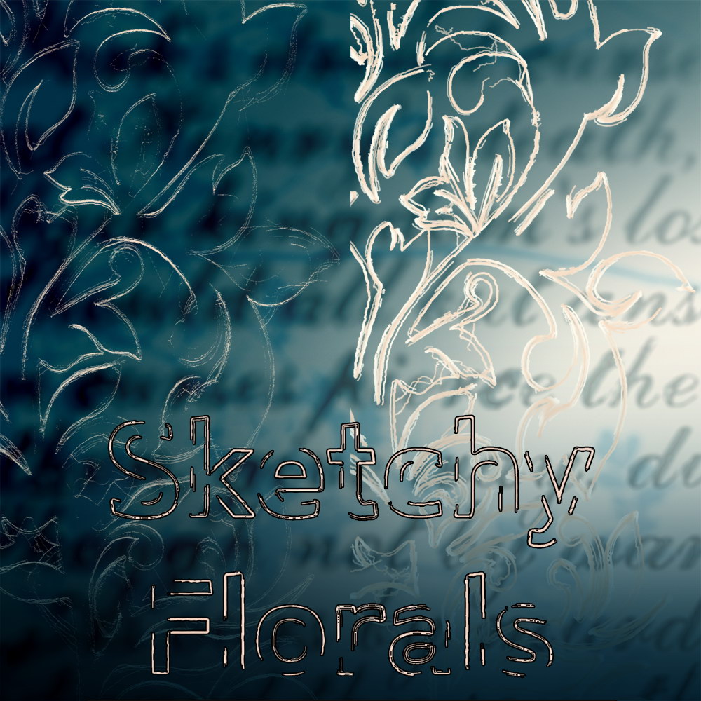 Sketchy Florals Set 01