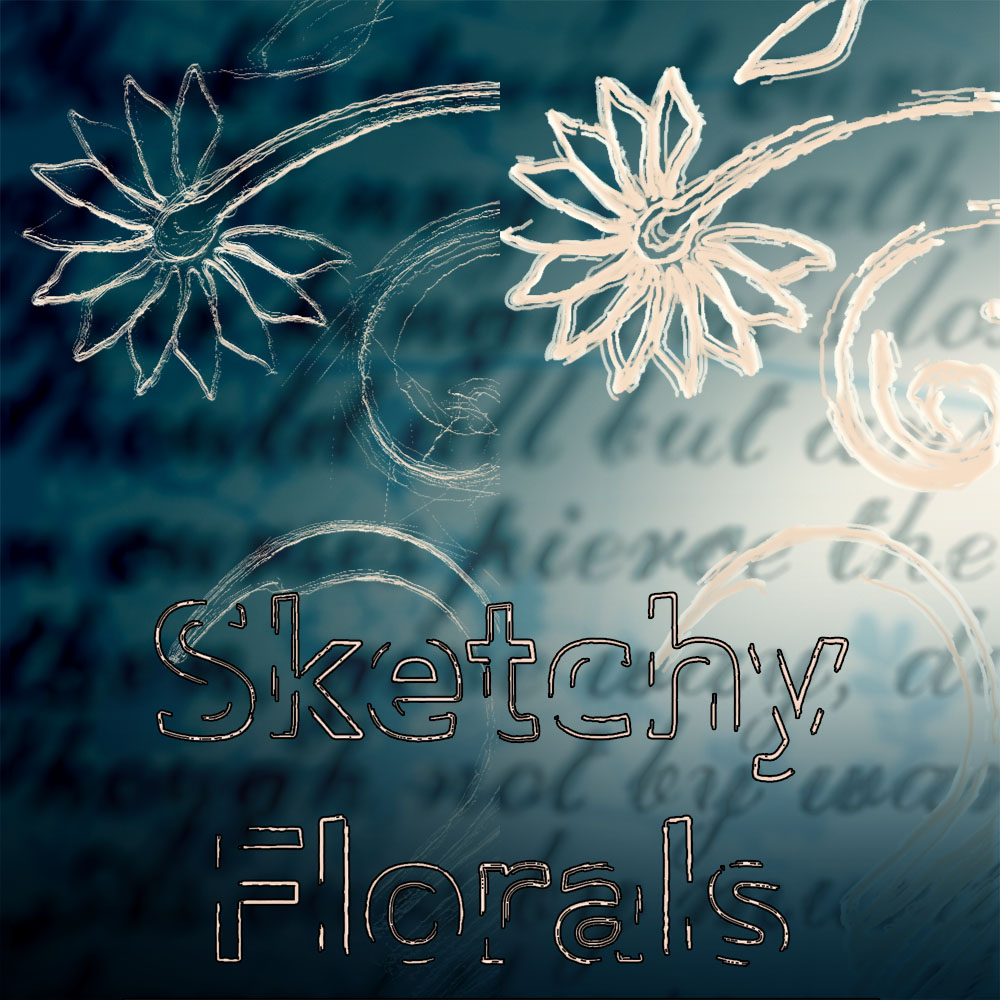 Sketchy Florals Set 03