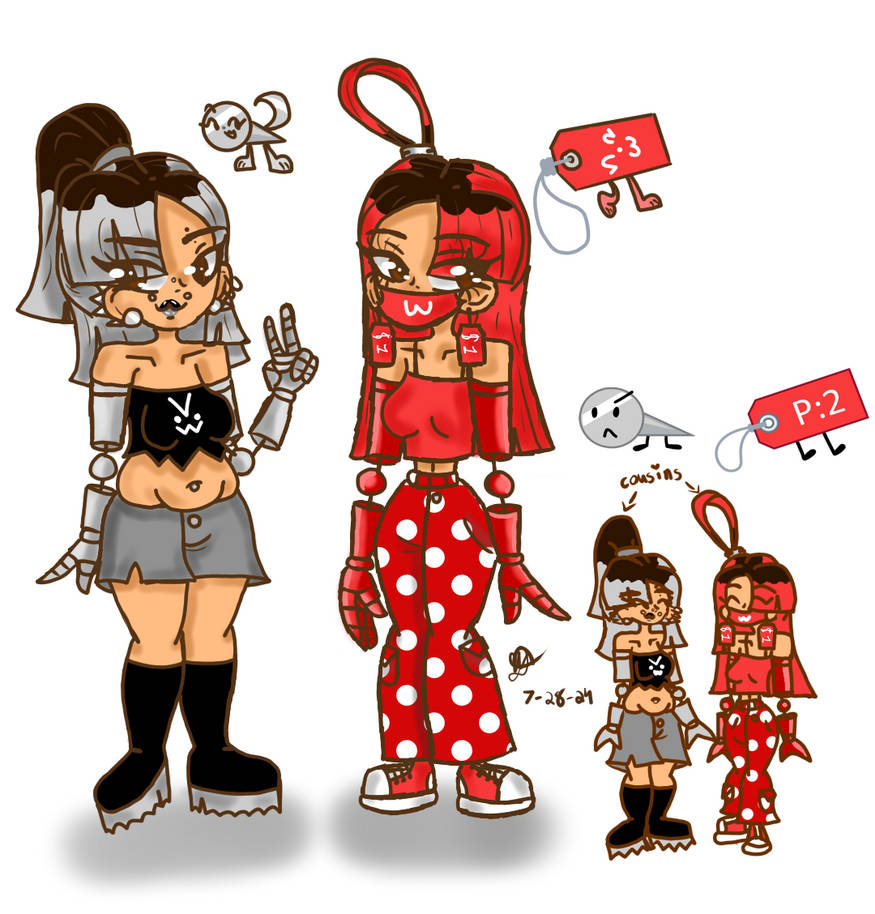 Naily and Price Tag gijinka thing by Princess-Dria on DeviantArt