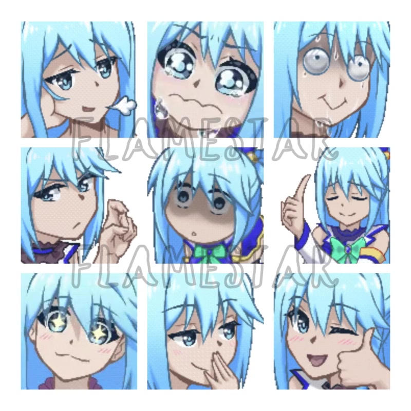 Aqua's Stickers P2 by TheFlameStar on DeviantArt