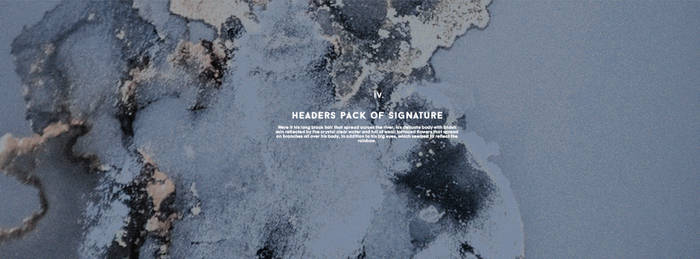 headers pack four of signature #bylucegraphic
