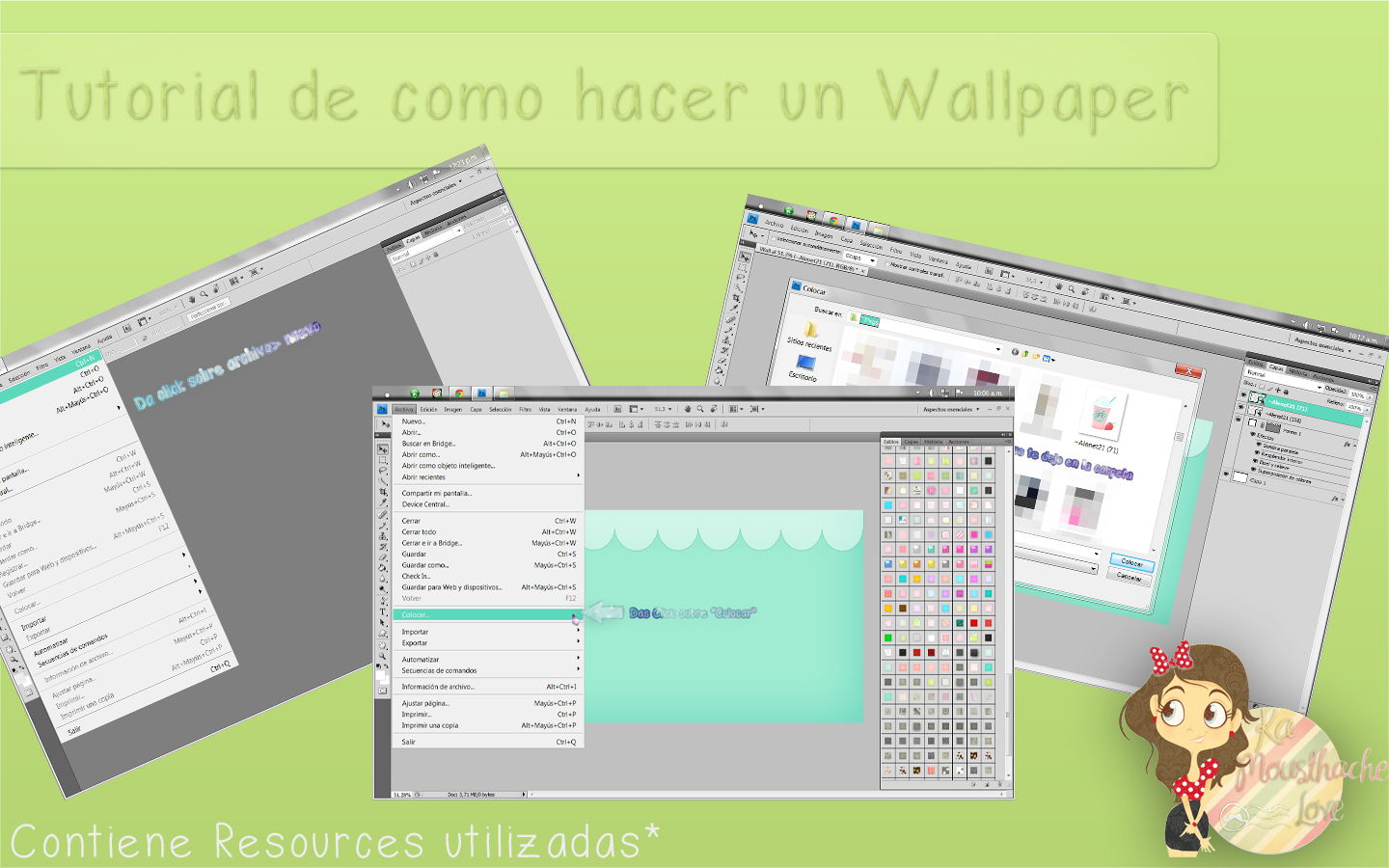 Tutorial, Como hacer un Wallpaper by KaMousthacheLove on DeviantArt