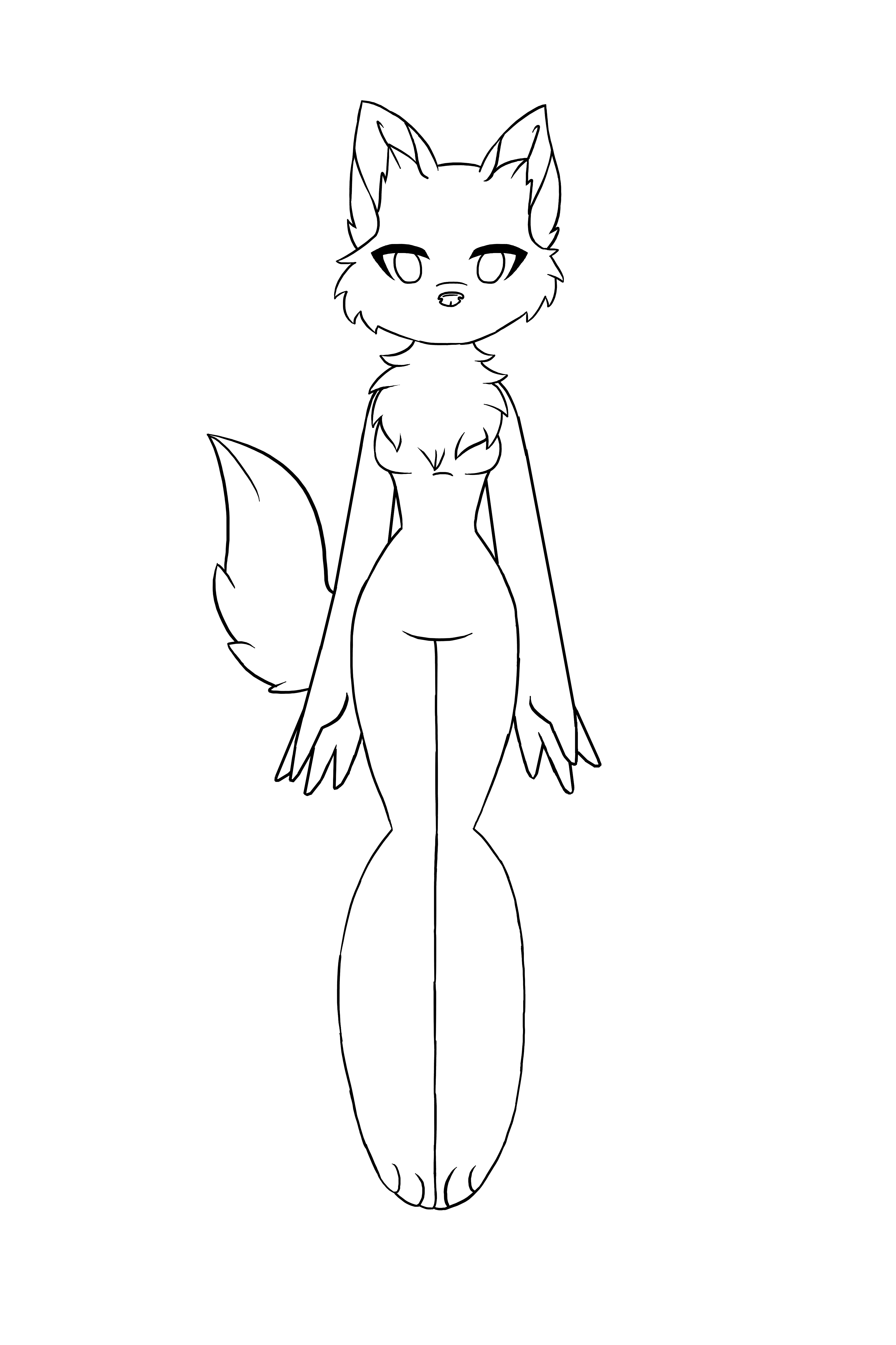 Featured image of post Wolf Furry Base Female Female furry base w lineart credit me