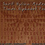 SariF Hylian Modern Times Alphabet Font