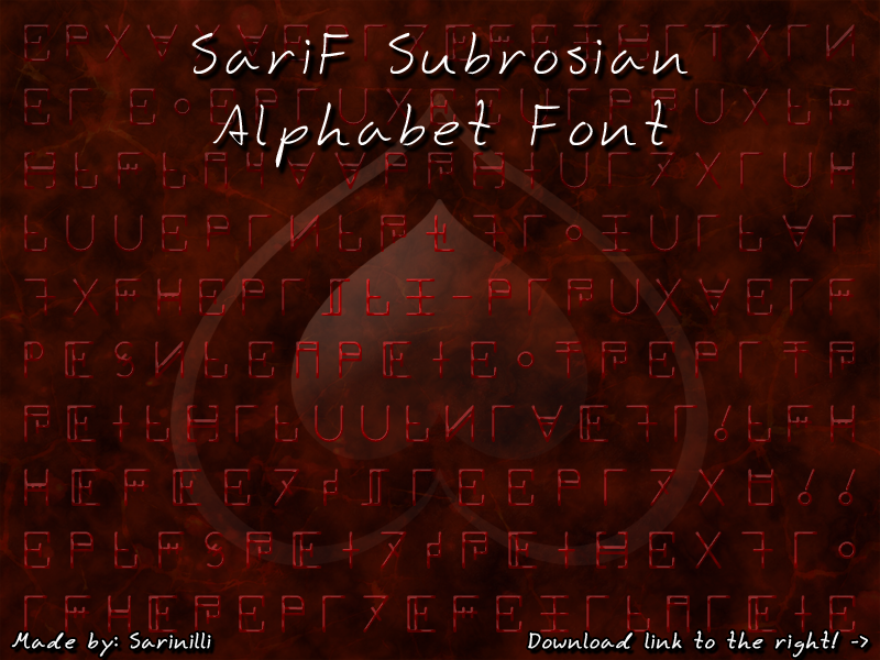 SariF Subrosian Font