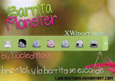 Barrita Monster 1.0 (skin para xwidget)