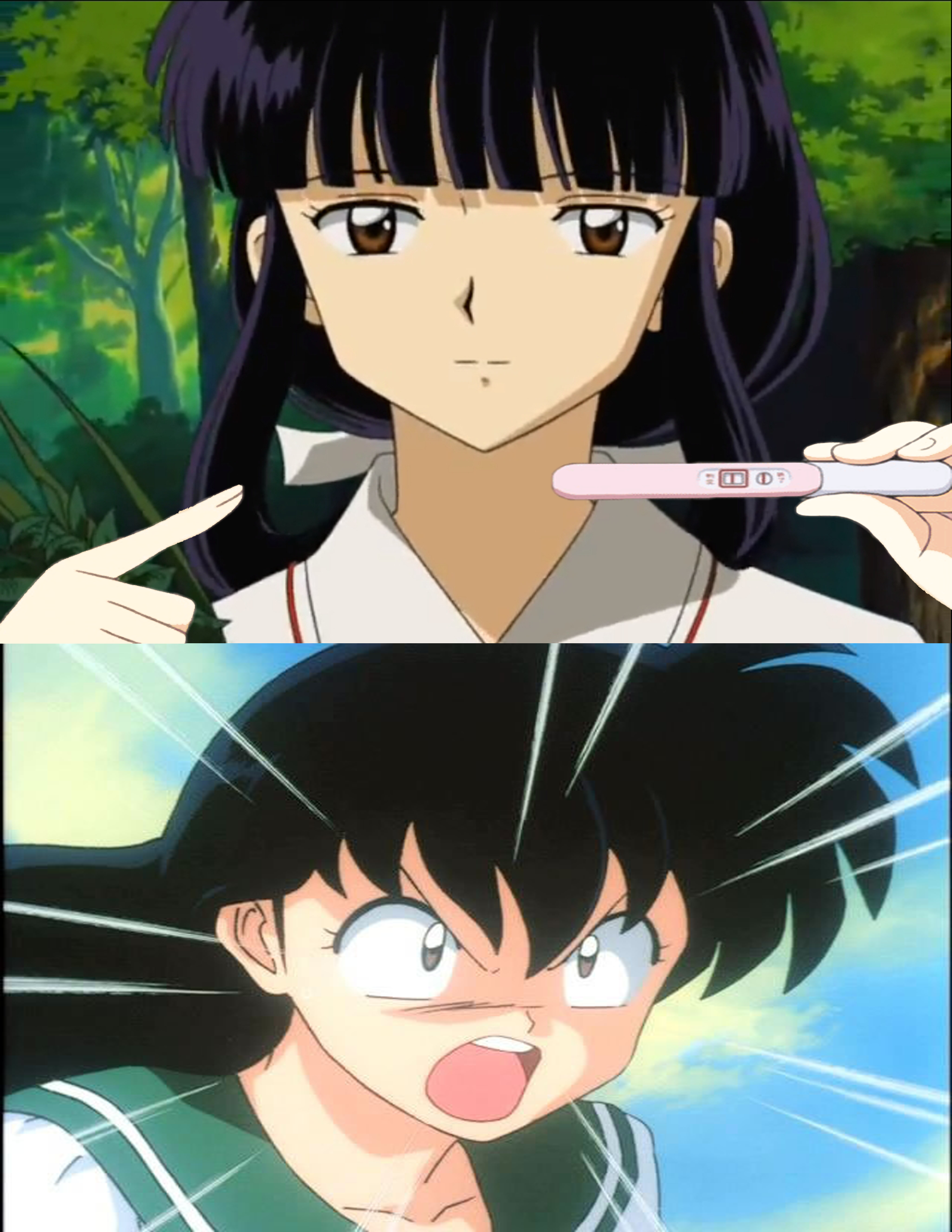 Kikyo's pregnancy test