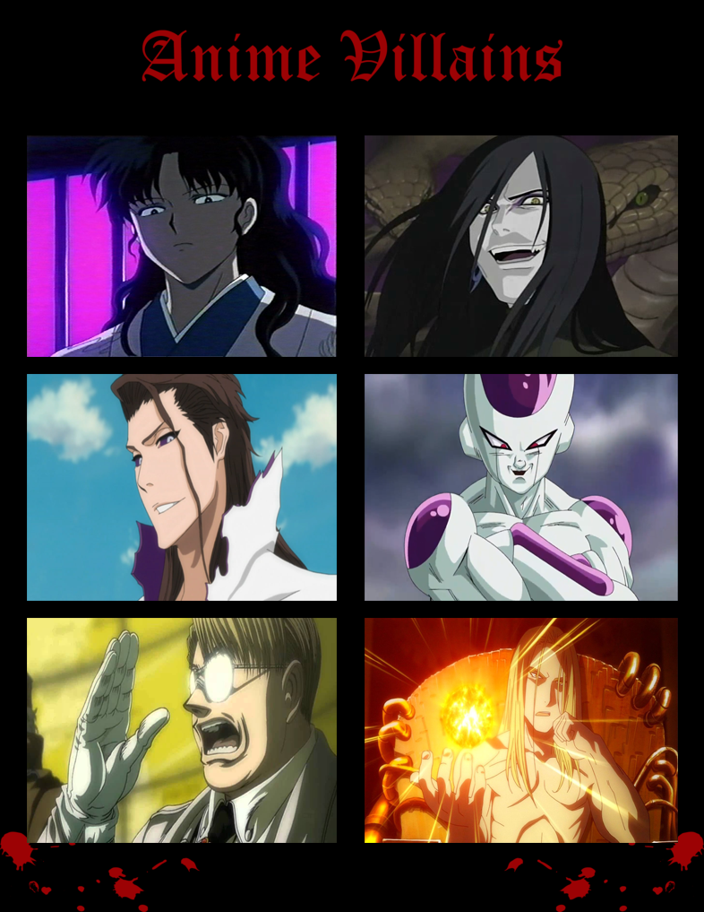 My Favorite Anime Villains