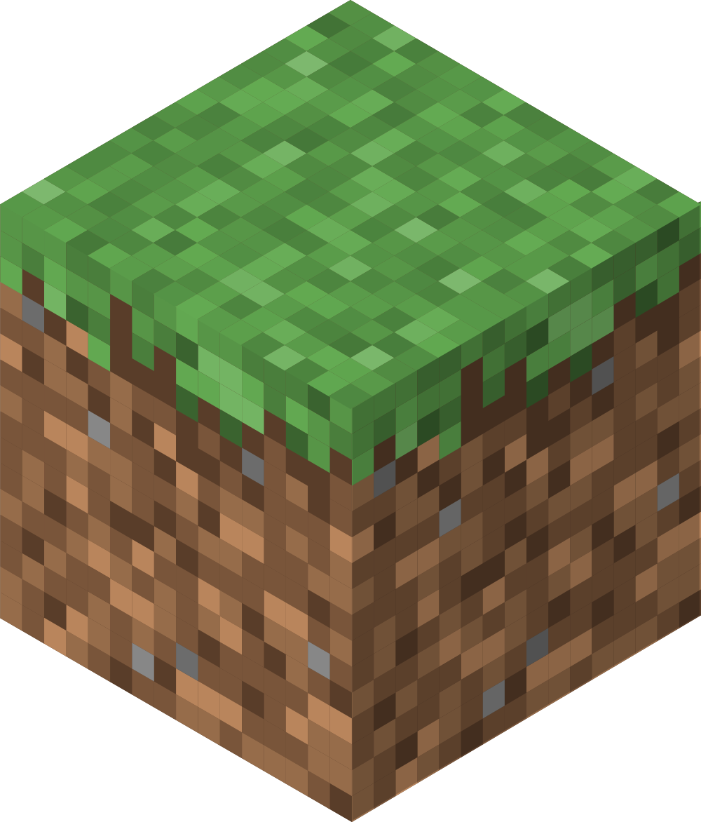 Minecraft Grass Block Vector by Astrorious on DeviantArt