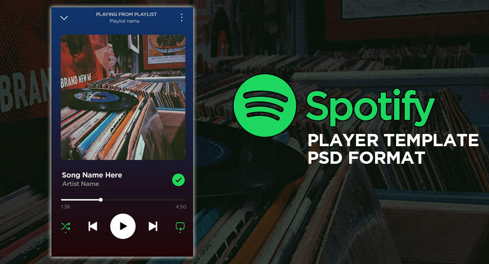 Spotify Player Template by elementokr36 on DeviantArt