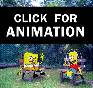 SpongeBob and Bart Simpson