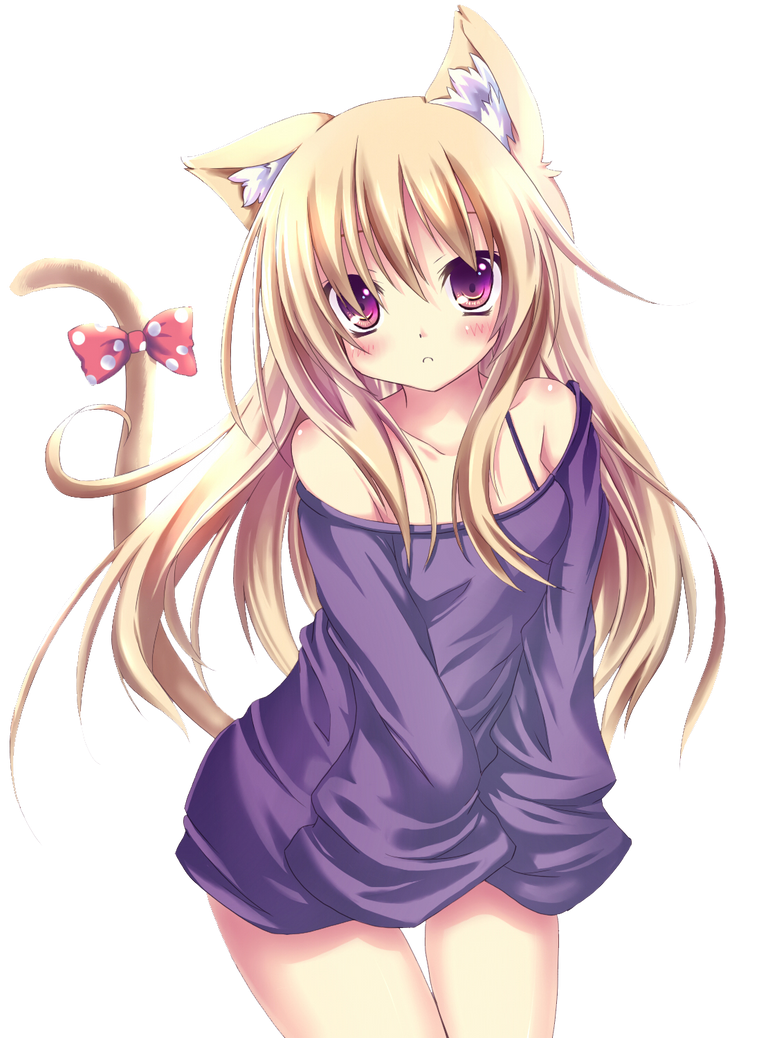 Аниме.. Аниме девушки кошки. Аниме с ушками. Няшка аниме