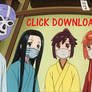 Masked girls from Joshiraku