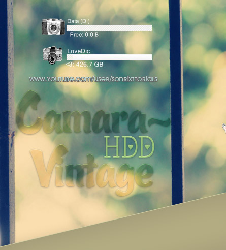 Skin Camara Vintage HDD Rainmeter