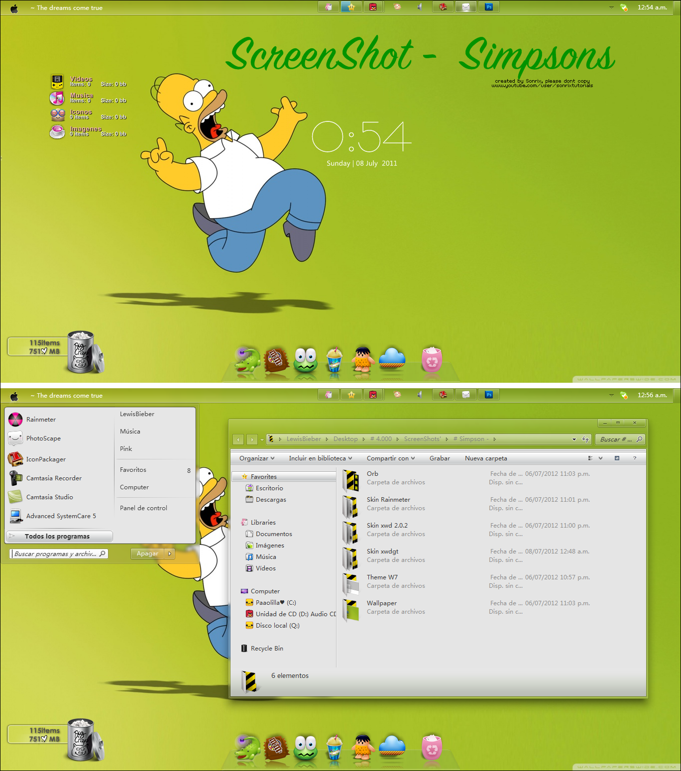 Simpsons (Screenshot + complementos)