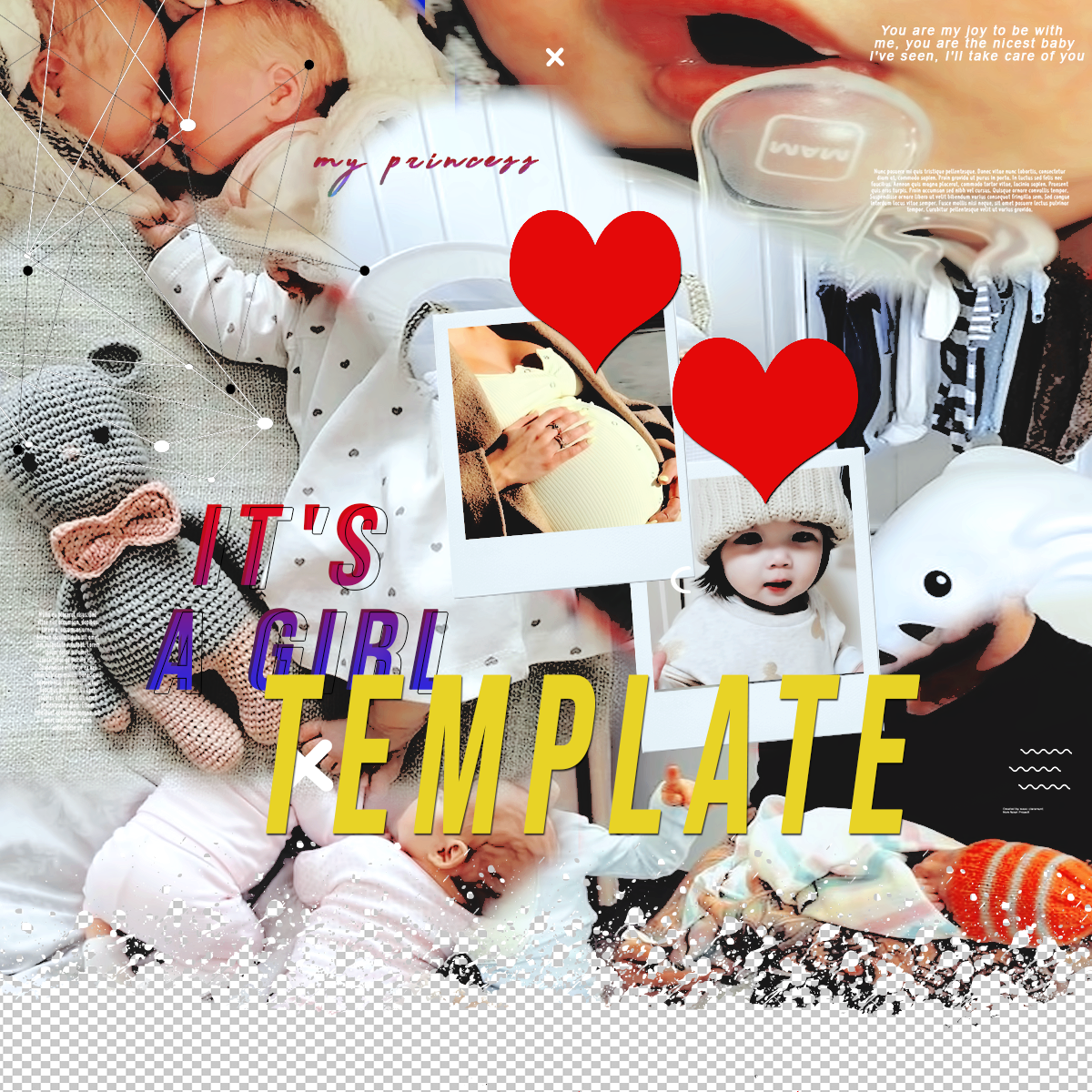Template baby birth by anasofia097 on DeviantArt