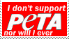 Anti-PETA stamp