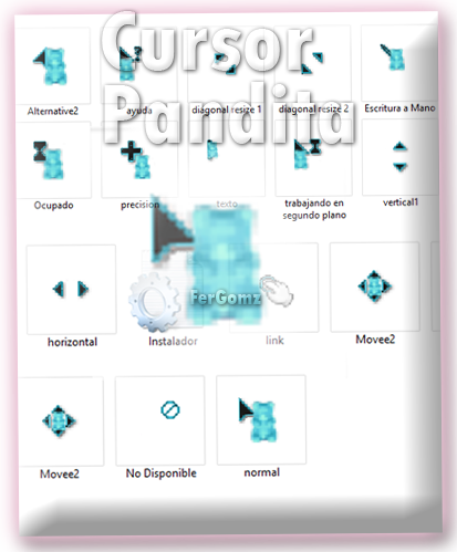 Cursor Gomita de oso panda