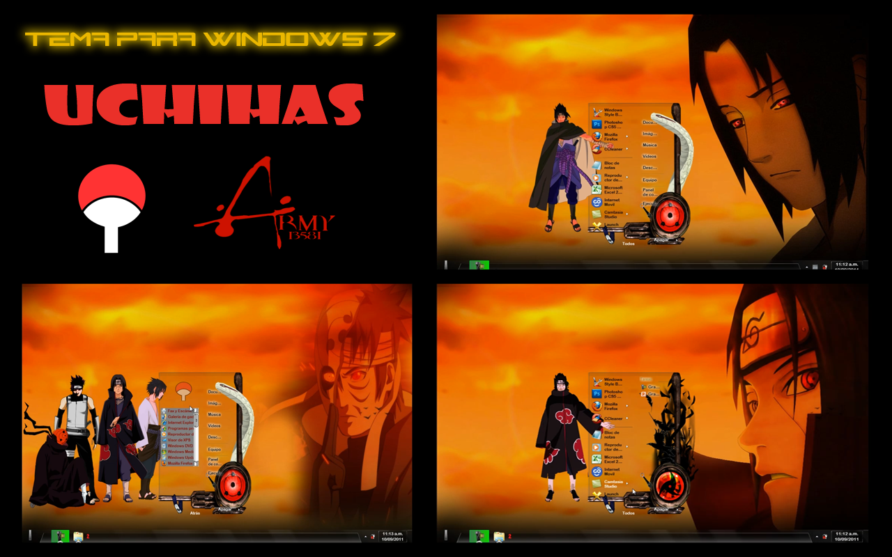 TEMA PARA WIN7 UCHIHAS