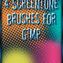 4 Screentone Brushes for GIMP