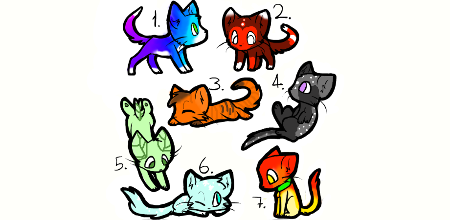 Free cat adoptable batch #2 (CLOSED) by SkyeDaPie on DeviantArt