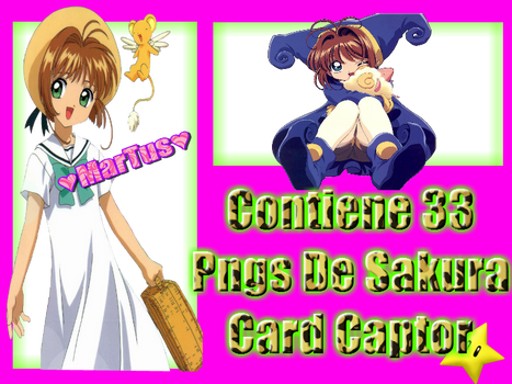 Pack de 33 Pngs De Sakura Card Captor