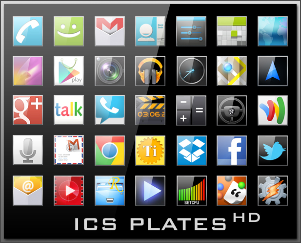 Android Icons | ICS Plates HD