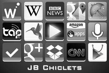 Android Icons | JB Chiclets Black and White