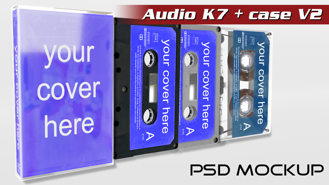audio cassette + case mock-up.psd by staiff on DeviantArt