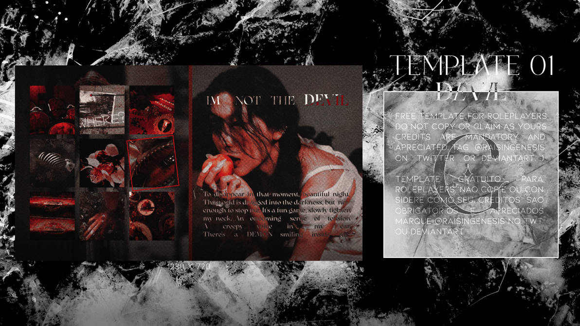 TEMPLATE 01 : DEVIL by raisingenesis on DeviantArt