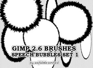 speech bubbles GIMP brushes 1