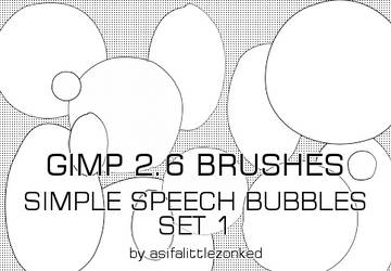 speech bubbles GIMP brushes 3