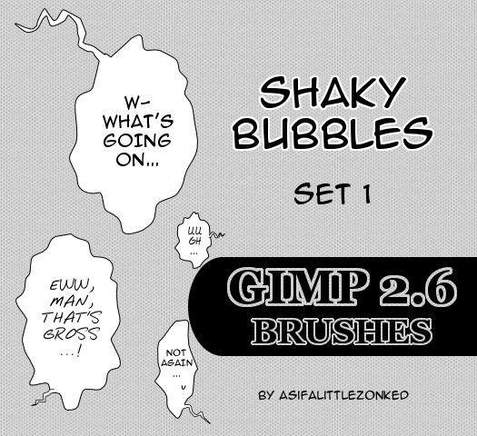 Shaky Bubbles Gimp Brushes By Asifalittlezonked On Deviantart