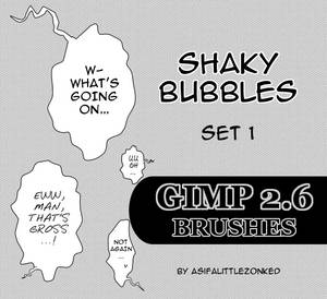 shaky bubbles GIMP brushes
