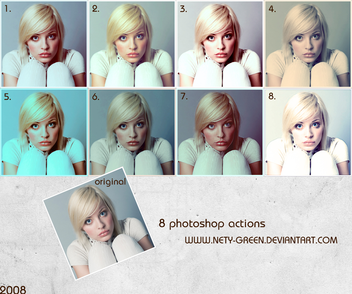 8 Photoshop Actions