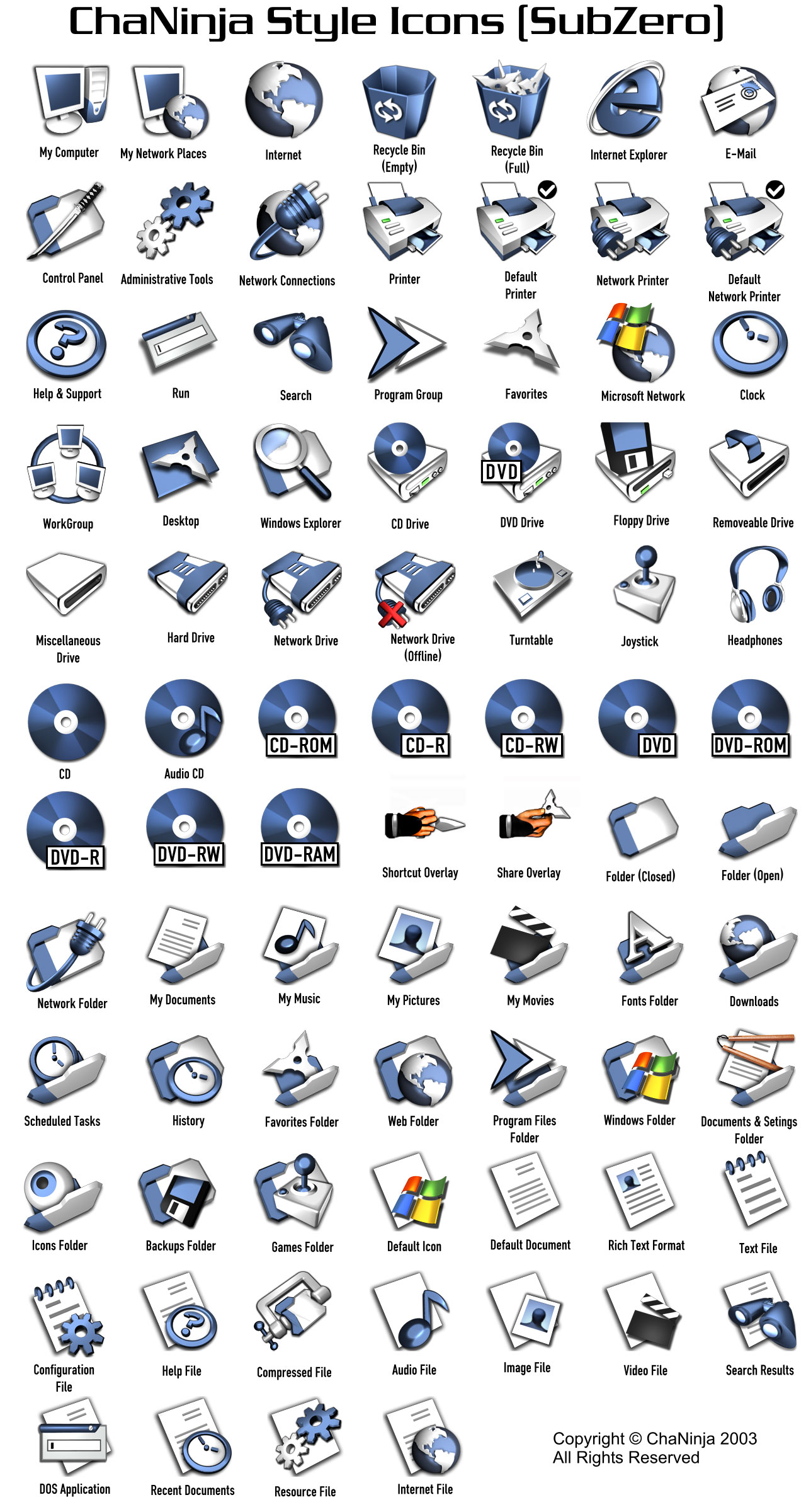 ChaNinjaStyle-SubZero Icons