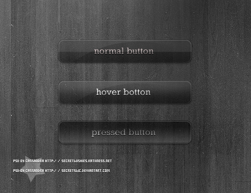 Black Glass buttons