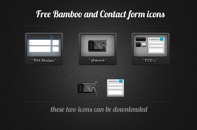 Bamboo and Contact from icons