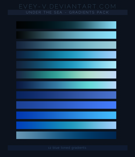 #13 Gradients Pack - Under The Sea by Evey-V on DeviantArt