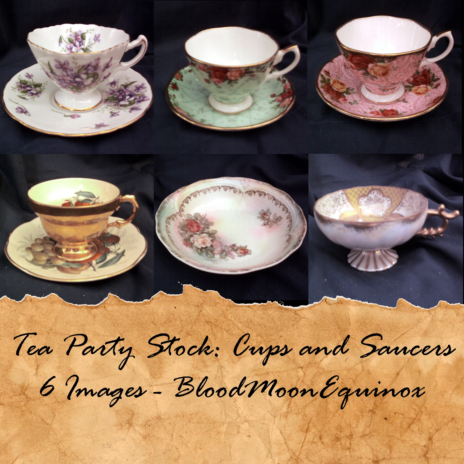 Tea Party Stock: Cups and Saucers