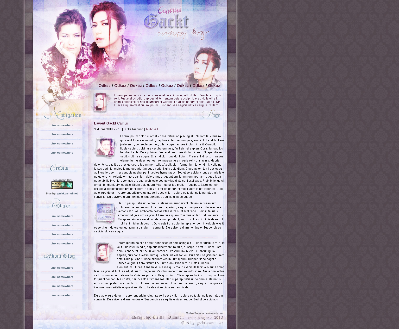 Gackt Layout