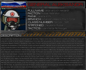 Walfas Characters: General Aleksandr(RotR)