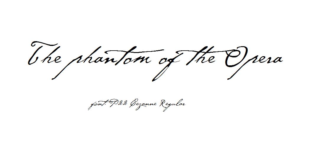 phantom of the opera font