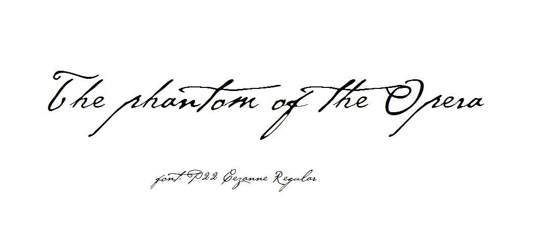 Phantom Of The Opera Words