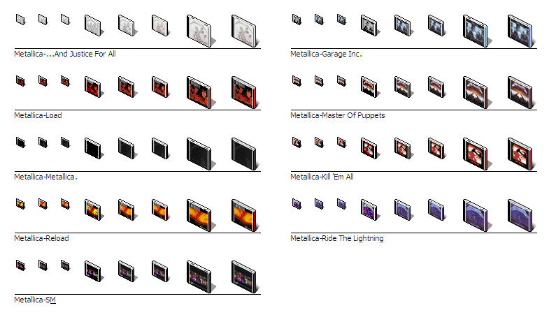Metallica CD Icons XP by splat on DeviantArt